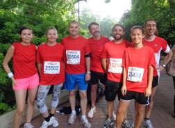 Tourism Concern Team before the British 10K Run in London