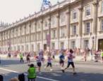 Almost at the finish line of British 10K Run in London